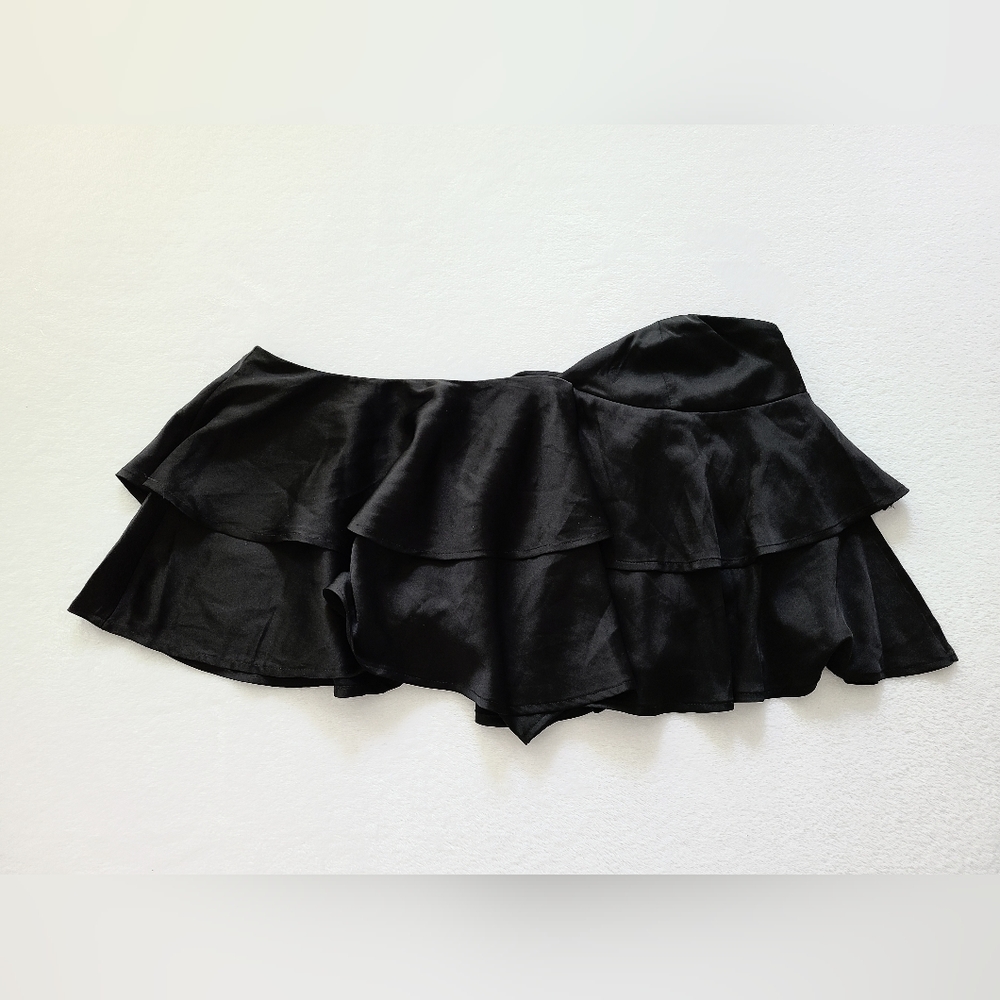 Express One Shoulder Ruffled Crop Top - Picture 5 of 7